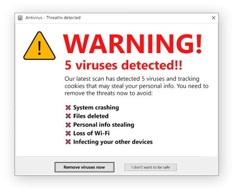 why are there fake virus popup windows